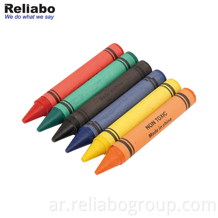 مجموعة أقلام تلوين شمع متعددة الألوان غير سامة خاصة للبيع بالجملة للأطفال والأطفال للأطفال